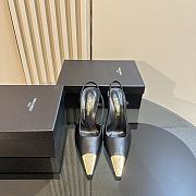 YSL Slingback Black Sandal Heel 10cm - 2