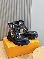 Louis Vuitton LV Checker Combat Black Boot  - 1