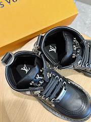 Louis Vuitton LV Checker Combat Black Boot  - 4