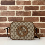 Gucci Blondie Mini Shoulder Bag Beige Brown 21x15.5x8cm - 1