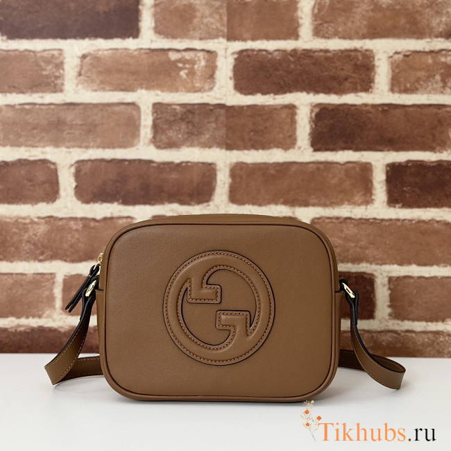 Gucci Blondie Mini Shoulder Bag Brown 21x15.5x8cm - 1