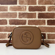 Gucci Blondie Mini Shoulder Bag Brown 21x15.5x8cm - 1