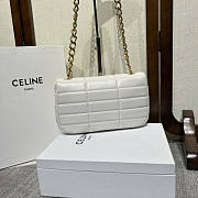 Celine Chain Shoulder Bag Matelasse White Gold 24x15x5cm - 2