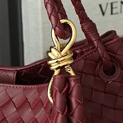 Bottega Veneta Medium Andiamo Parachute Tote Red Wine 30x26x20cm - 6