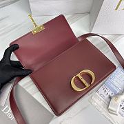 Dior 30 Montaigne Bag Red Wine 24x17x8cm - 4