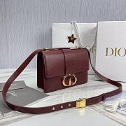 Dior 30 Montaigne Bag Red Wine 24x17x8cm - 3