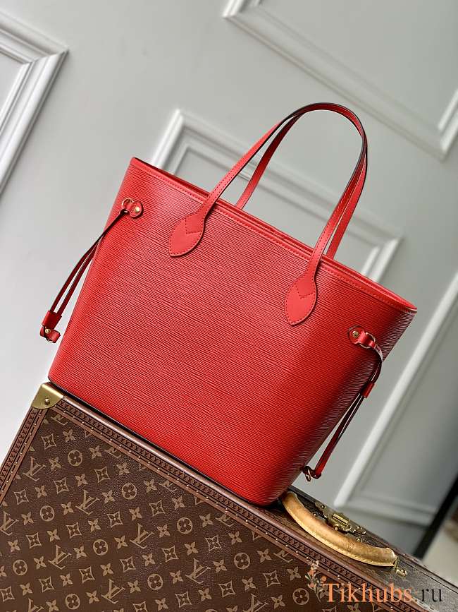 Louis Vuitton LV Neverfull MM Red Epi 31x28x14cm - 1