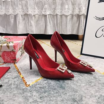 Dolce & Gabbana DG Red Patent Heel 10cm