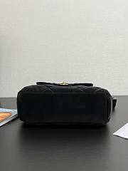 Chanel Bowling Bag Black Velvet 32x20x12cm - 5