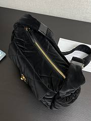 Chanel Bowling Bag Black Velvet 32x20x12cm - 2