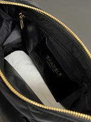 Chanel Bowling Bag Black Velvet 32x20x12cm - 3