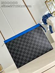 Louis Vuitton LV Pochette Voyage MM Indigo Blue 27x21x6cm - 1