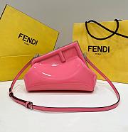 Fendi First Bag Pink Patent Small 26x9.5x18cm - 1