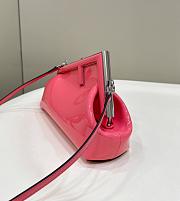 Fendi First Bag Pink Patent Small 26x9.5x18cm - 5