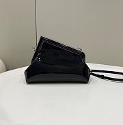 Fendi First Bag Black Patent Small 26x9.5x18cm - 4