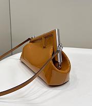 Fendi First Bag Brown Patent Small 26x9.5x18cm - 4