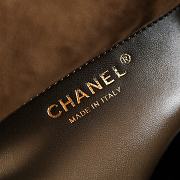 Chanel Flap Bag Brown Suede 20cm - 5