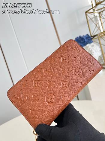 Louis Vuitton LV Zippy Wallet Monogram Cognac 19.5x10.5x2.5cm