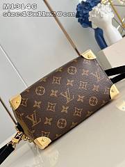 Louis Vuitton LV Speedy Trunk 20 Bag Black 20.5x16x11cm - 6