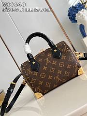 Louis Vuitton LV Speedy Trunk 20 Bag Black 20.5x16x11cm - 2