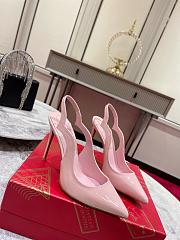 Christian Louboutin Hot Chick Pink Patent Sling 100 mm Hee - 1