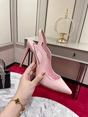 Christian Louboutin Hot Chick Pink Patent Sling 100 mm Hee - 3