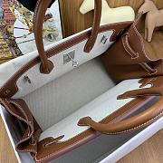 Hermes Birkin Bag Inside Out Brown 35cm - 3