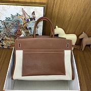 Hermes Birkin Bag Inside Out Brown 35cm - 4