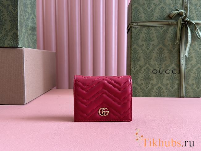 Gucci Wallet Red Marmont 11x8.5x3cm - 1