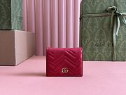 Gucci Wallet Red Marmont 11x8.5x3cm - 1