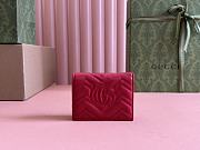 Gucci Wallet Red Marmont 11x8.5x3cm - 3