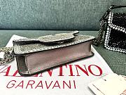 Valentino Garavani Small Locò Shoulder Bag Grey 19x10.5x5cm - 3