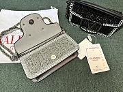 Valentino Garavani Small Locò Shoulder Bag Grey 19x10.5x5cm - 4