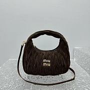 Miu Miu Wander Suede Hobo Brown Bag 20x17x6cm - 1