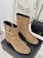 Chanel Brown Suede Boot 8cm - 4