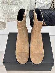 Chanel Brown Suede Boot 8cm - 2