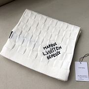 Louis Vuitton LV White Damier Scarf 25x180cm - 4