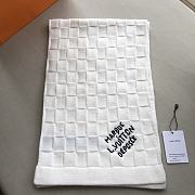 Louis Vuitton LV White Damier Scarf 25x180cm - 3