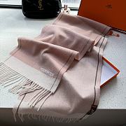 Hermes Pink Scarf 210x36cm - 4