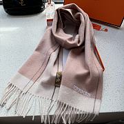 Hermes Pink Scarf 210x36cm - 2