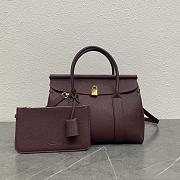 Loro Piana Loom Bag L25 Red Wine 25x17x12cm - 1