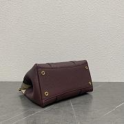 Loro Piana Loom Bag L25 Red Wine 25x17x12cm - 2