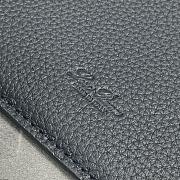 Loro Piana Loom Bag L25 Black Calfskin 25x17x12cm - 6