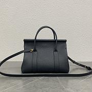 Loro Piana Loom Bag L25 Black Calfskin 25x17x12cm - 2