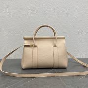 Loro Piana Loom Bag L25 Beige Calfskin 25x17x12cm - 2