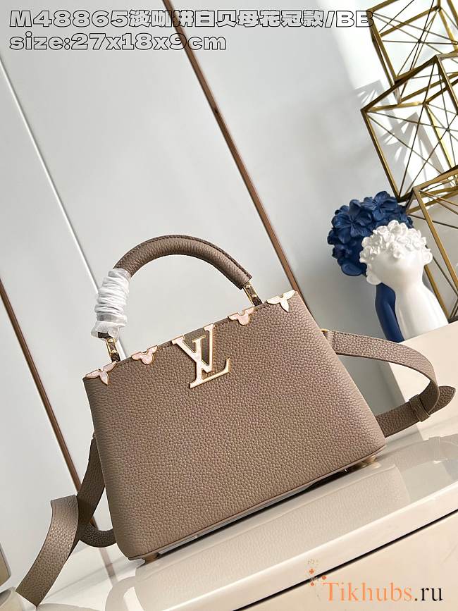 Louis Vuitton LV Capucines Bag BB Grey 27cm - 1