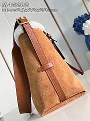 Louis Vuitton CarryAll PM Suede Brown Bag 29x24x12cm - 2