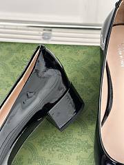 Gucci Ballerina Black Patent Flat - 5