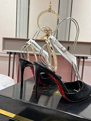 Christian Louboutin Athina Pump 100mm Suede Black - 5