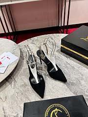 Christian Louboutin Athina Pump 100mm Suede Black - 4